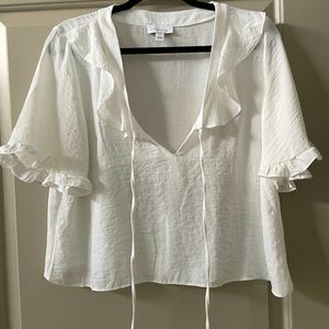 Topshop white tie blouse, 8